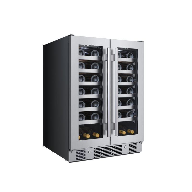 42 Bottle and 21 Can Dual Zone Built-In Wine Refrigerator