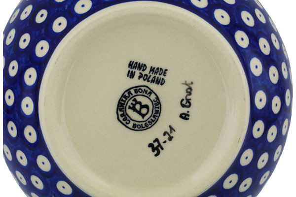 Blue Eyed Peacock Stoneware Rice Bowl