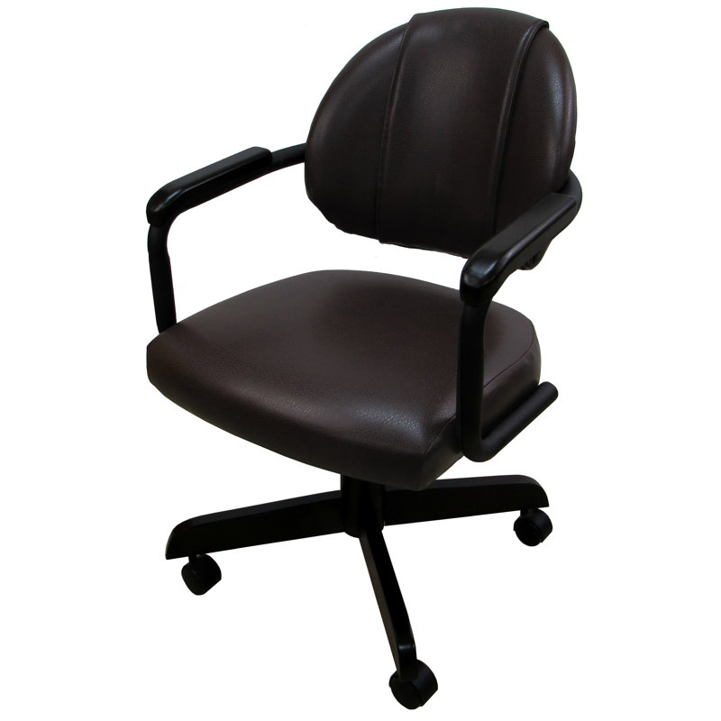 Chaise de travail en vinyle Plaza Athene, Noir
