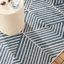 Tapis bleu marine / crème NICOLE MILLER New York-108564834