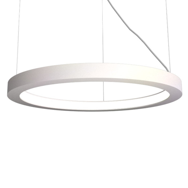 Luminaire suspendu à cadre DEL, Teck, H 1,17 po x l 31,2 po x P 31,2 po