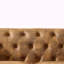 66" Chesterfield Tech Fabric Loveseat Sofa 2-Seater Mid-Century Modern Couch with Rolled Arms, High-Tech Leathaire Upholstery & Solid Pine Frame for Living Room, Office or Apartment-1129408653-1120011434