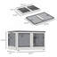 Armoire décorative, bacs de rangement empilables 32 gallons avec couvercles, 3 ensembles de rangement pliables