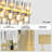 54" Crystal Brass Rectangular Chandelier