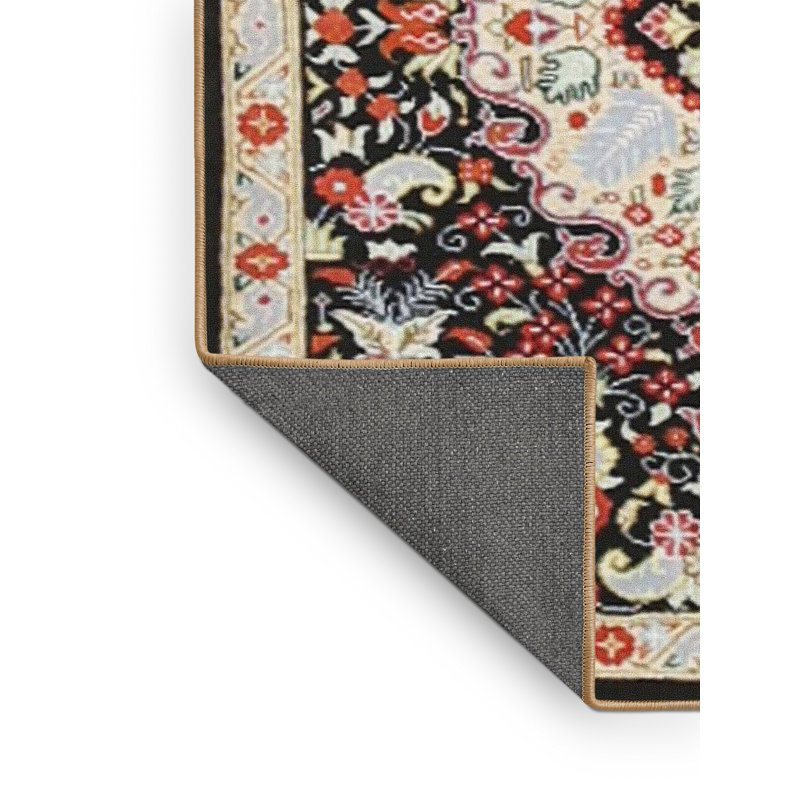 Tapis à motif oriental crème, Rectangle 5 pi x 7 pi