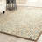 Martha Stewart Hand Tufted Wool/Viscose Geometric Rug in Beige-16727236