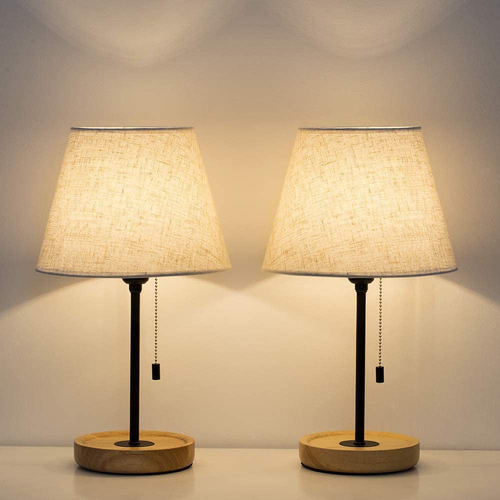 Lark Manor™ Amande 16.5" Brown Table Lamp Set & Reviews | Wayfair