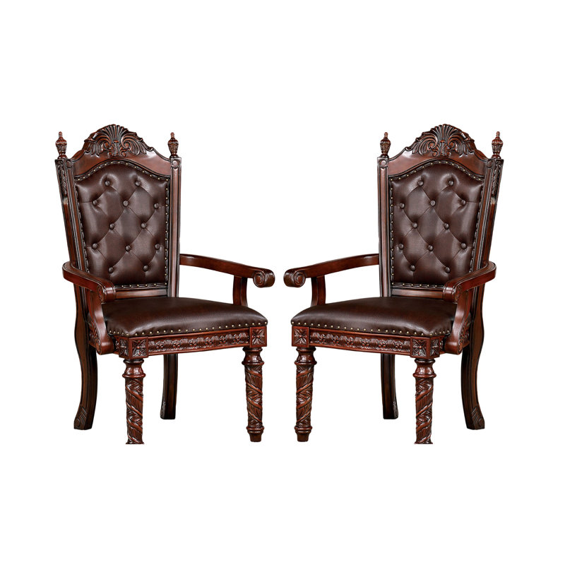 Chaises avec accoudoirs 2 pièces Traditional