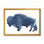 Silhouette de bison bleu marine - peinture sur toile-59710469-59710475