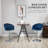 Swivel Upholstered Adjustable Height Counter Stool with Metal Frame-1626712988