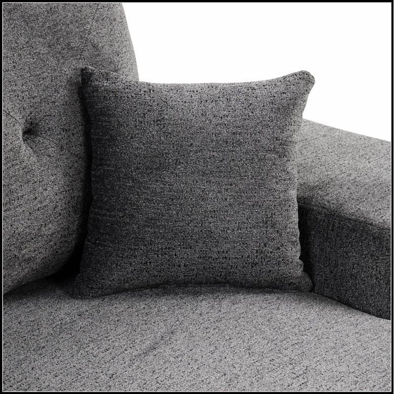 Canapé-lit modulaire réversible avec tablette latérale et 2 tabourets, parfait pour le confort moderne et la polyvalence