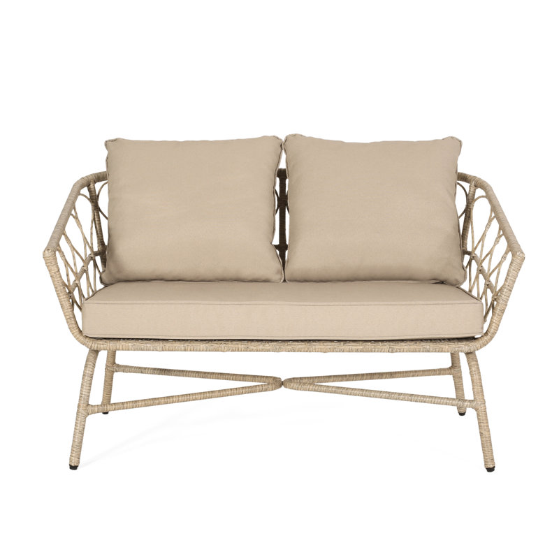 Patio dans l'eau - Matériau: tissé, l 48,50 po x P 28,25 po, H 28,75 po, assemblage requis, cour arrière d'une capacité de 600 lb avec fabrication: rembourrage imperméable en PE, requis