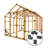 DIY 10' W x 10' D Storage Shed Kit