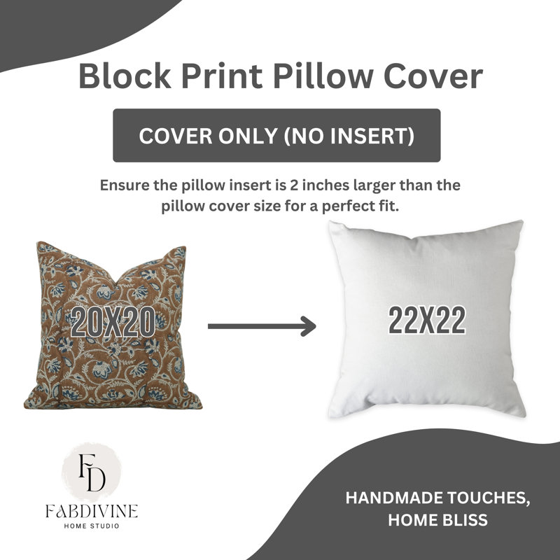 Linen Pillow Cover, 20" x 20"