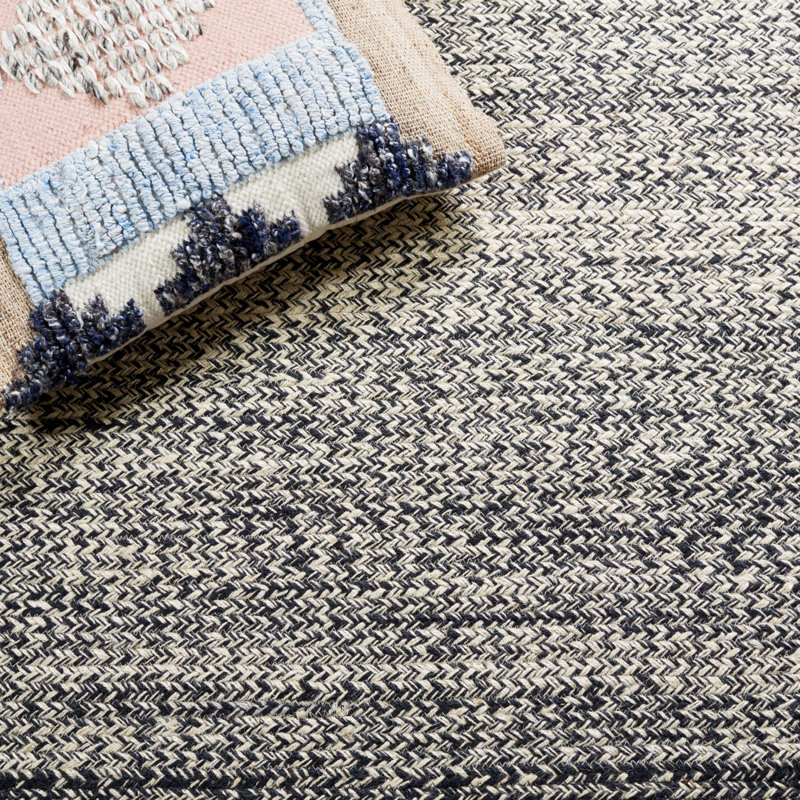 Romet Natural Fiber Hand Loomed Jute Ombre Rug, Rectangle 3' x 5'