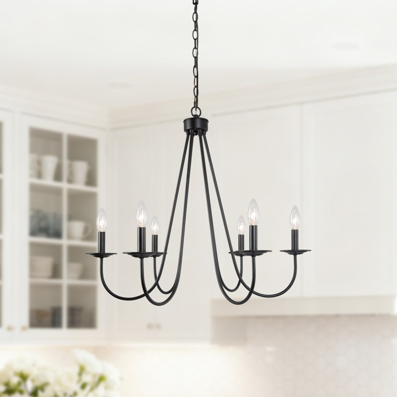 Mini-lustre classique moderne à 6 lumières pour îlot de cuisine Modern