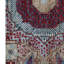 Tapis unique rouge / ivoire / brun / bleu de 5 pi 5 po x 30 pi 5 po