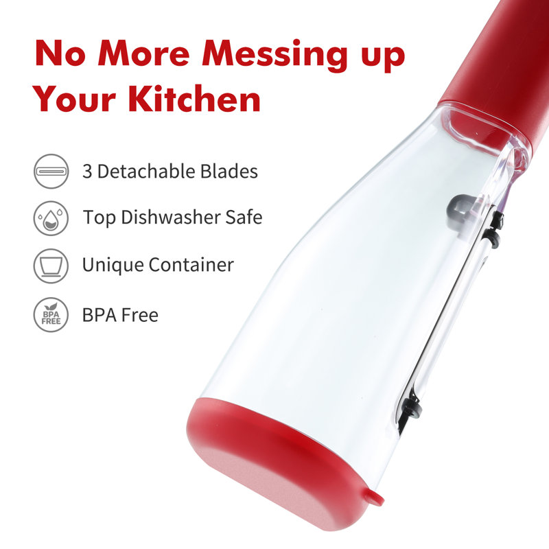 Vegetable Peeler With Storage Container With 3 Interchangeable Blades