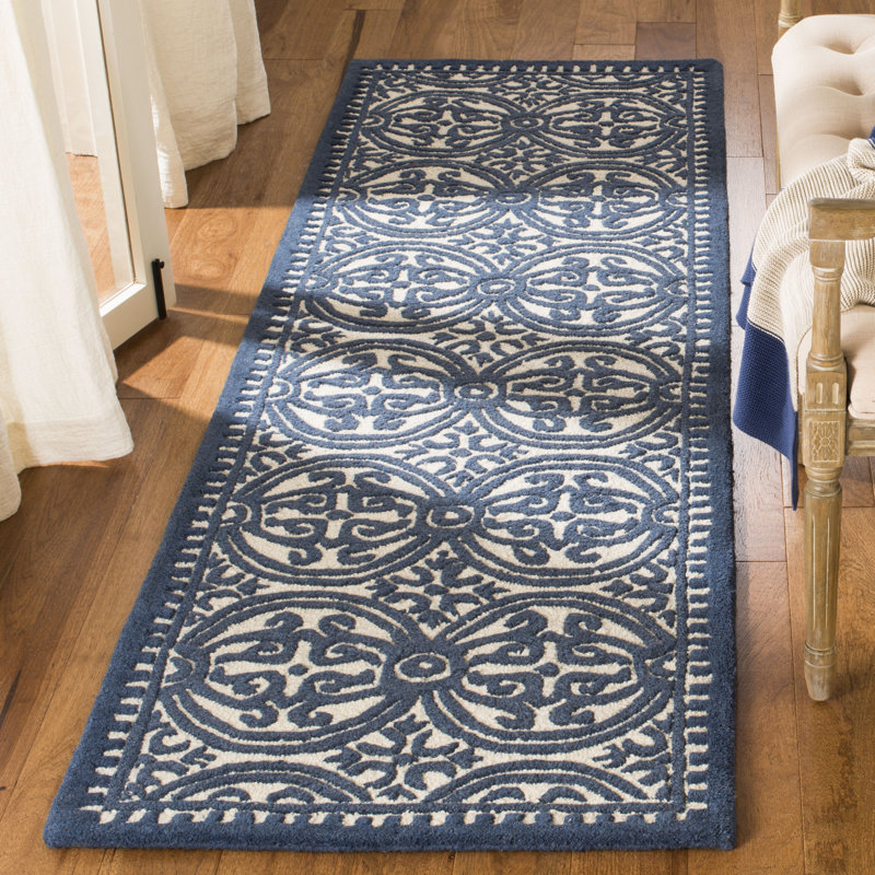 Sadik Hand Tufted Wool Geometric Rug, Runner 2'6" x 8'