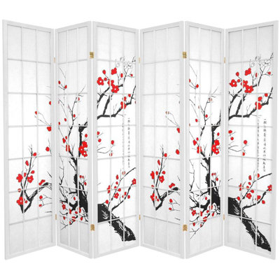 Dorace 70.5'' H Cherry Blossom Shoji Screen