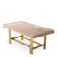 Coffee Table Adrian Antique Brass Finish