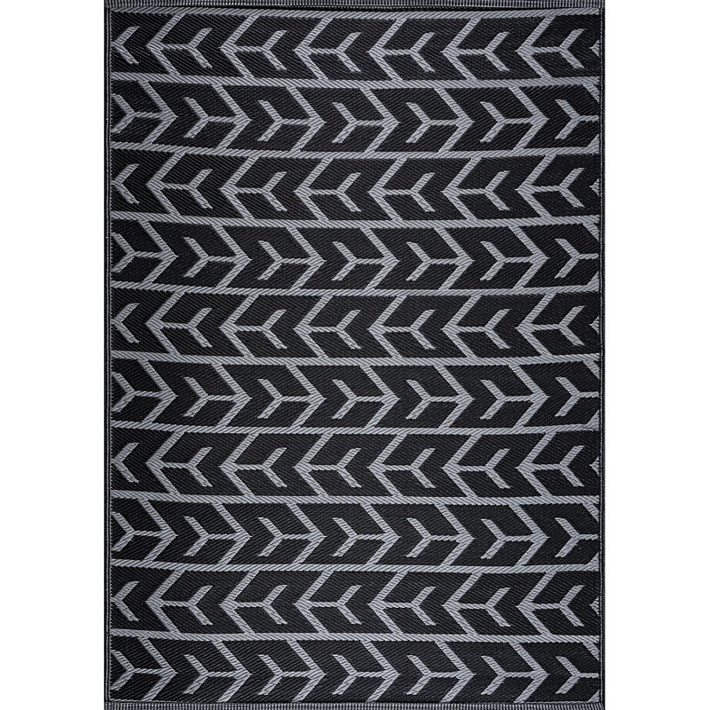 Charlecia Geometric Indoor / Outdoor Rug, Rectangle 5' x 7'