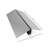 24" Floor Sign Stand, Adjustable Clamp - Silver