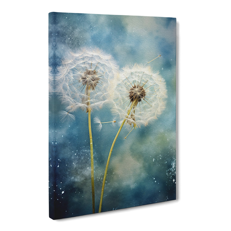 Dandelion Romanticism - Wrapped Canvas, 76cm H x 50cm W x 3cm D