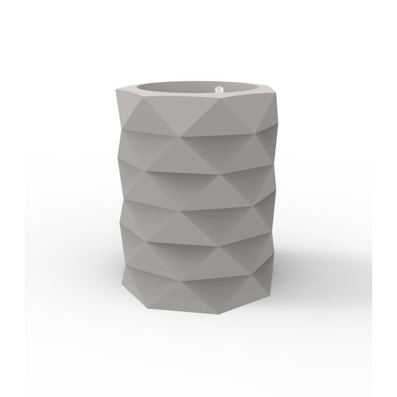 Marquis Resin Pot Planter, 40.5" H x 31.5" W x 31.5" D, Taupe