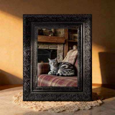 5" x 7" Black 1PC Tabletop Picture Frame for Entryway Decor