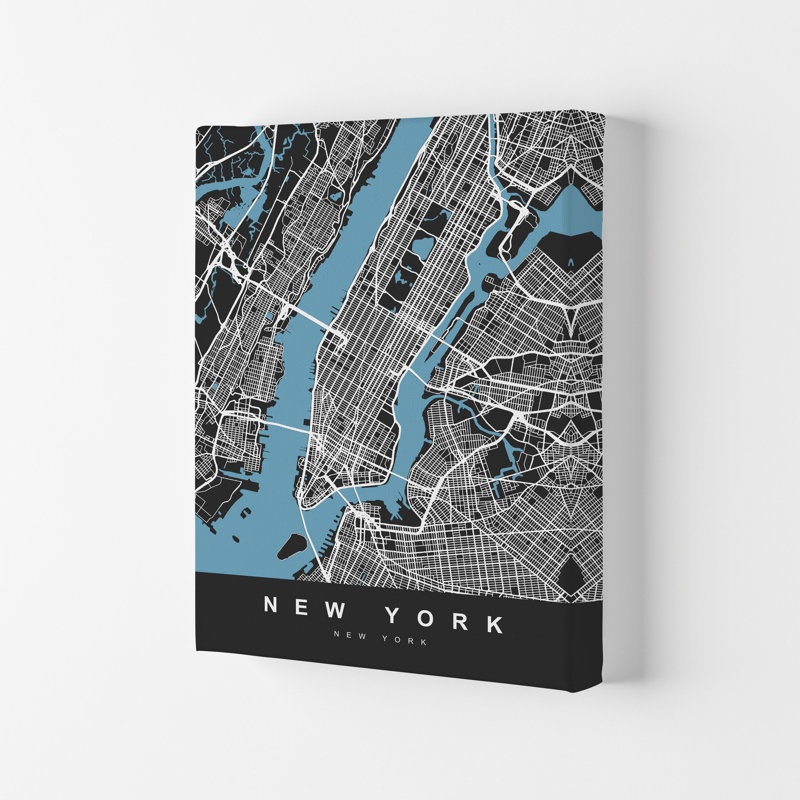 New York II - Print, Wrapped Canvas, 59.4cm H x 42cm W x 4cm D