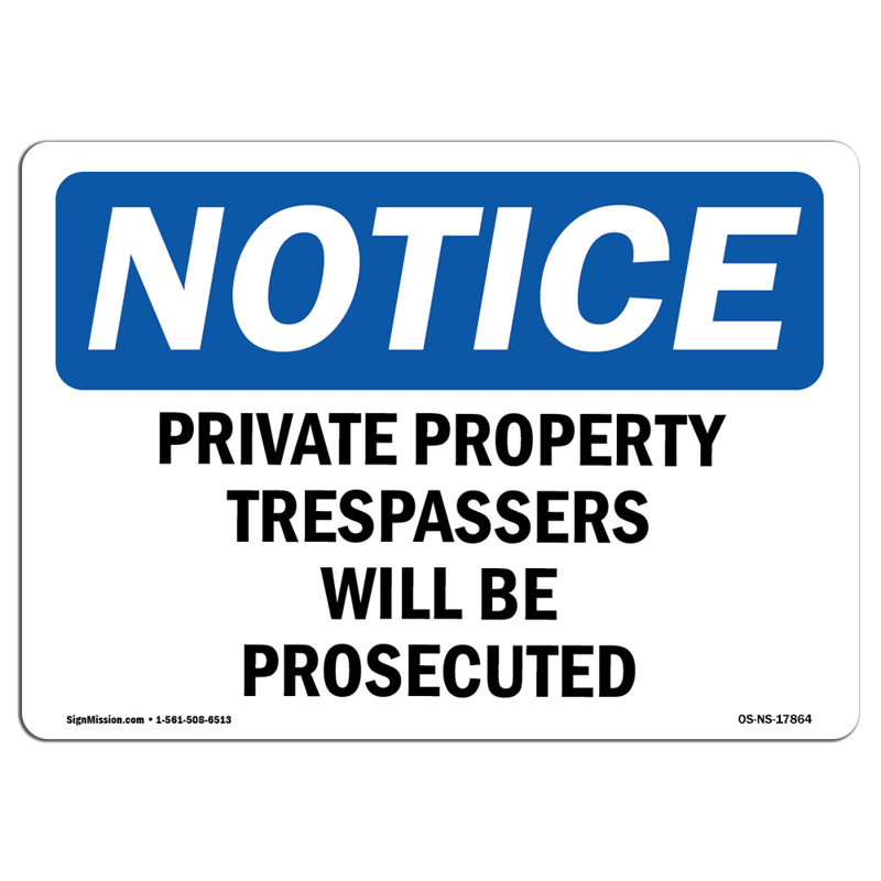 Signe d'intrusion dans une propriété privée