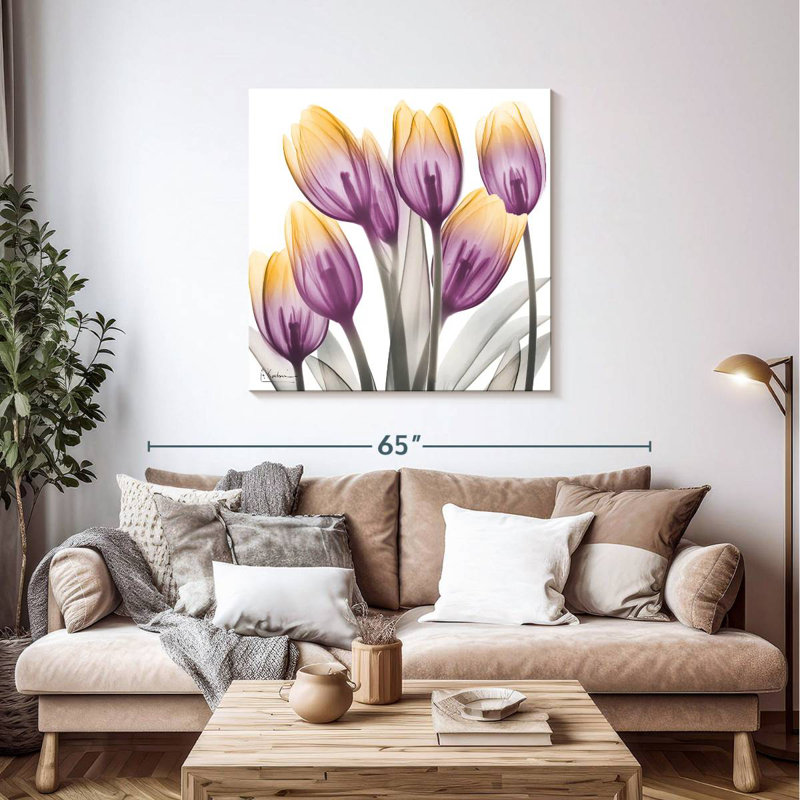 Harnek Sunrise Tulips II, 39" H x 39" W