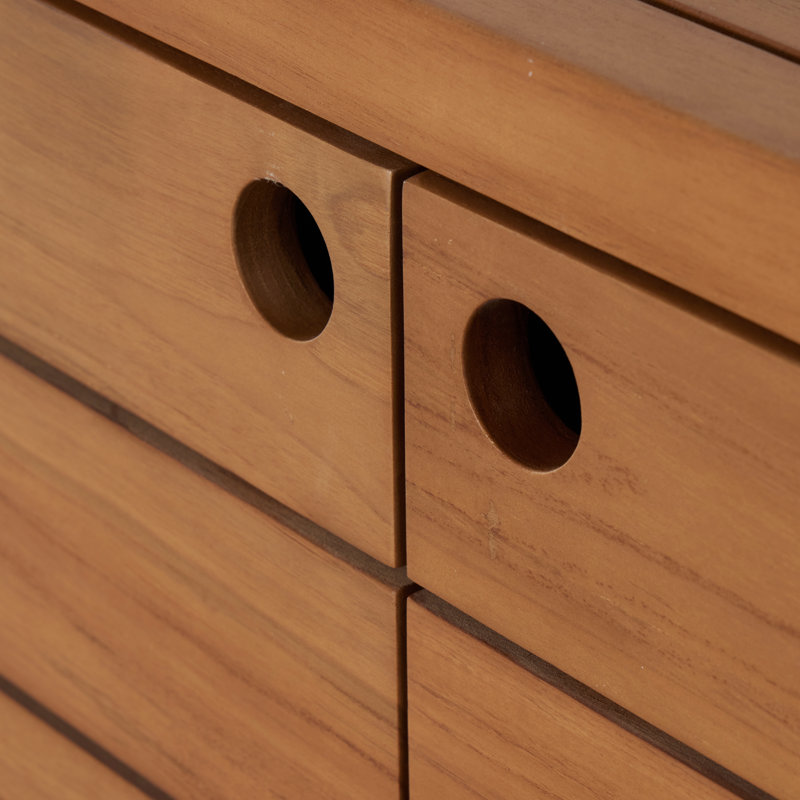 Lula 70'' W Solid Wood Buffet, Natural Teak