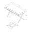 Bureau d'ordinateur, bureau personnel, ordinateur portable, tiroirs de rangement, L 48 po, bureau, métal, stratifié-608837896-608837890