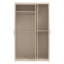 3 Door Manufactured Wood Wardrobe with Mirror-117467295