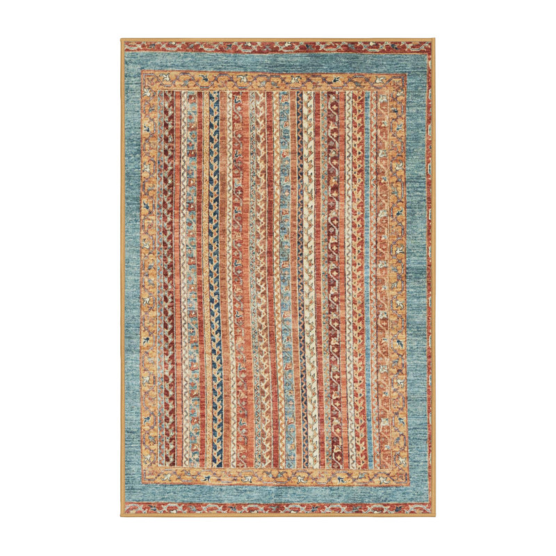 Striped Indoor Rug, Rectangle 5' x 7'