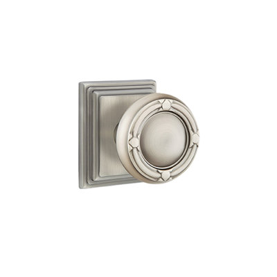Emtek Passage Knobset w/ Wilshire Rosette and Ribbon & Reed Knob