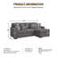Gardiner 101'' Square Arm Sofa Chaise