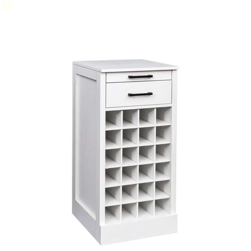 Modular 24 Wine Bar Cabinet Buffet Cabinet, White