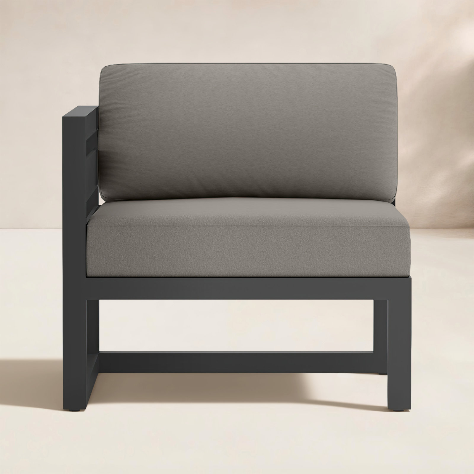 Smith Sunbrella® Patio Lounge Chair, Canvas Charcoal, Slate