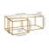 Kennedy Glass Top Nesting Coffee Table