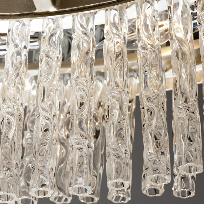 Chime 8-Light Unique / Statement Wagon Wheel Chandelier
