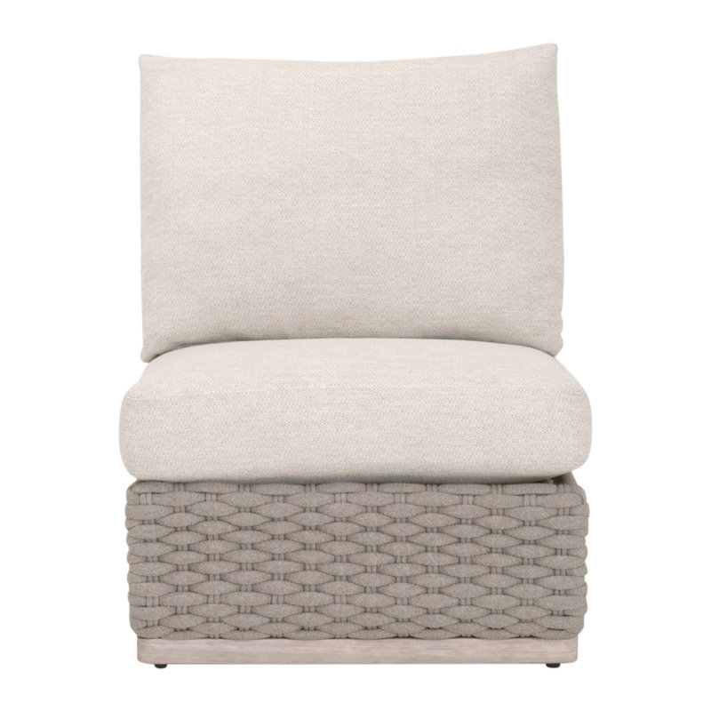 Fauteuil modulaire d'extérieur sans accoudoirs Caspian