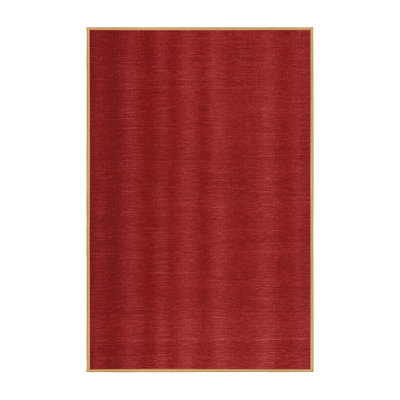 Tapis brun uni lavable à la machine
