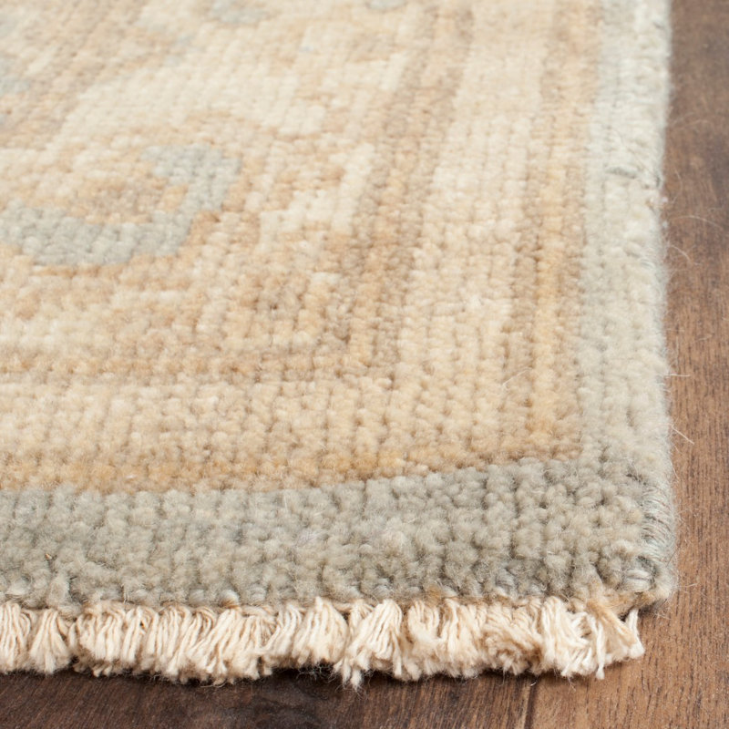 Sivas Hand-Knotted Light Blue/Ivory Area Rug, Rectangle 9' x 12'