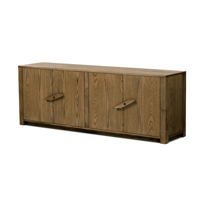 Bedford Media Console-Warm Natural Oak