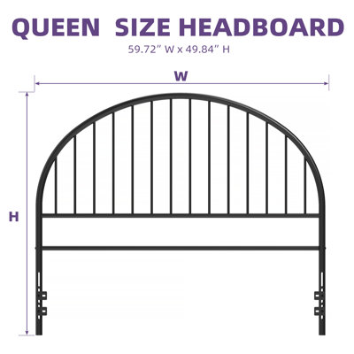 Steel Metal Slat Headboard