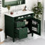 Meuble-lavabo de 36 po avec lavabo. Conception moderne. Fabrication. 2 tiroirs, tiroir rabattable. Vaste espace. Lavabo de robinet 4 po, 36 po. Tiroir de rangement. Convient aux robinets centraux. Pièce supplémentaire. Tablette