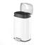Poubelle à pédale rectangulaire 50L en acier inoxydable - Basics by Wayfair ™-1689141396